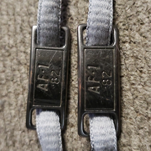 Air Force 1 Metal Shoelace Logos - Picture 1 of 4